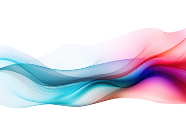 an ethereal blend of sky blue, red, orange and pink abstract blooming shape, generative ai