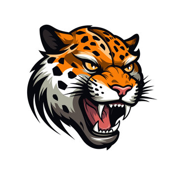 Esport vector logo cheetah, cheetah icon, cheetah head, vector, sticker