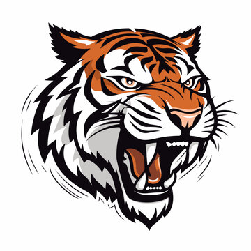 Esport vector logo tiger, tiger icon, tiger head, vector, sticker
