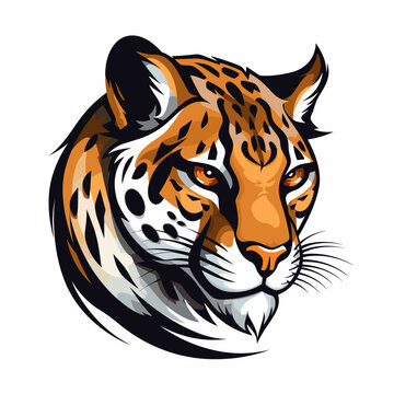 Esport vector logo cheetah, cheetah icon, cheetah head, vector, sticker