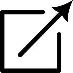  External Link Icon. Replaceable vector design.