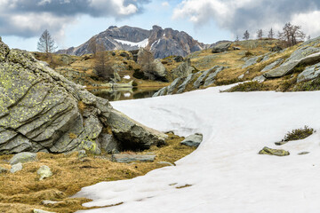 View of the Fontanalba valley, in the French Alps.