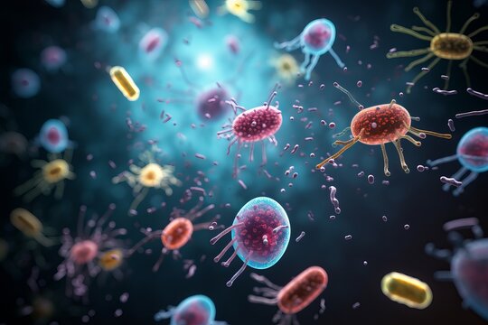 3d rendered illustration of a bacteria
