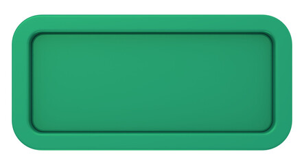 3D Green Billboard With Light Bulb 
