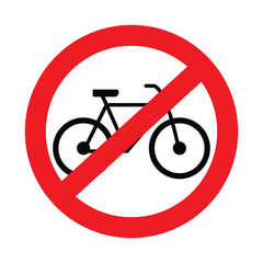 no parking sign, no bicycle 