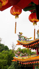 chinese dragon on the roof, Thean Hou Temple Chinese Temple Kuala Lumpur, Malaysia