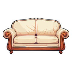sofa icon, sofa In Cartoon Style, sofa Sticker