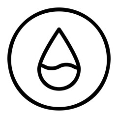 water dropletwater drop line icon