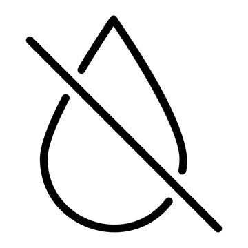 no water line icon