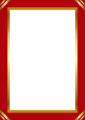 beautiful frame red gold