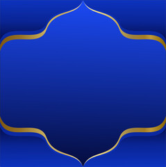 Background islamic blue gold