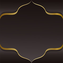 Background islamic black gold