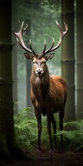 Best majestic deer animal photography. generative ai.