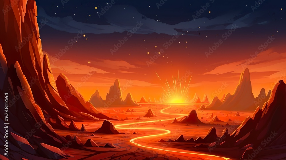 Poster abstract background comets. journey through the cosmos with a breathtaking banner depicting comets a