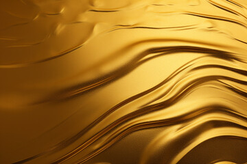 Liquid gold abstract design background. Generative AI