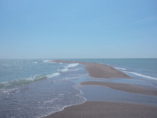 waves on the beach