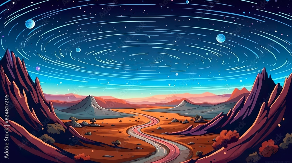 Poster background neutron stars and pulsars. the mesmerizing allure of neutron stars in an illustration fea