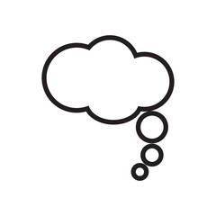Thought bubble icon symbol illustration