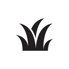 grass icon on the white background