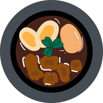 Kai pa loh cartoon in icon style