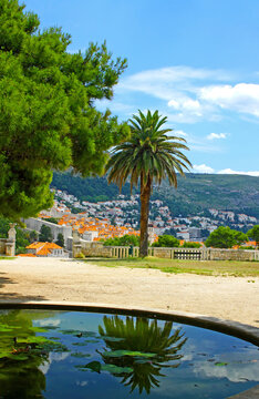 Dubrovnik old town, Croatia. View from Gradac Park