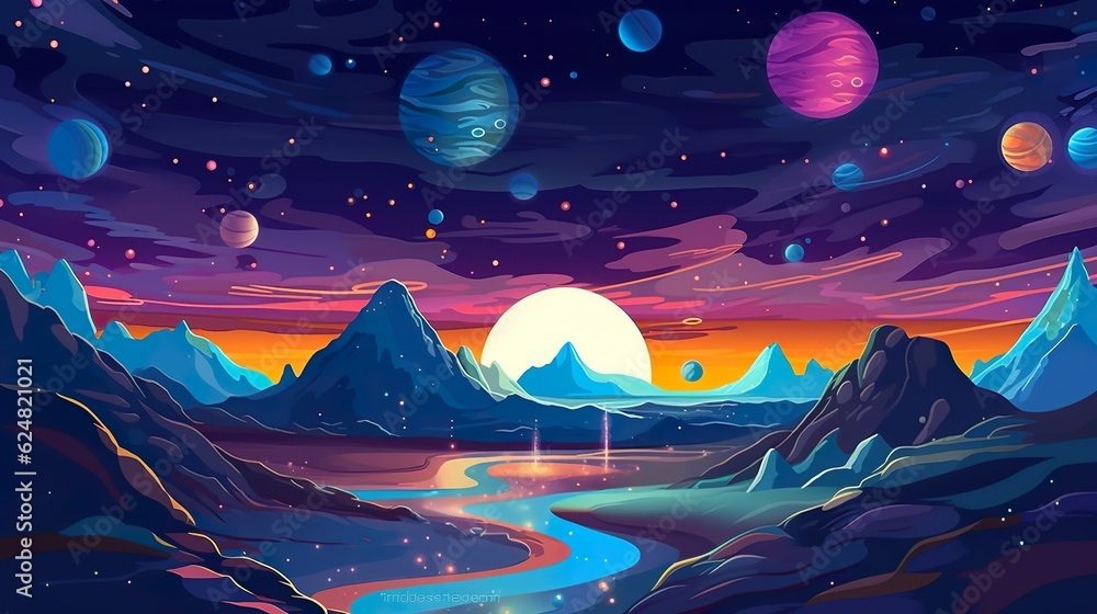 Poster abstract background dark matter. the abstract realms of the universe, accompanied by a captivating b