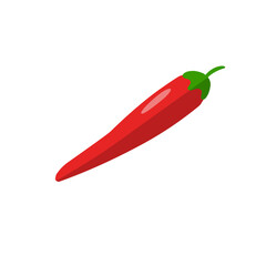 Extra hot chili pepper red