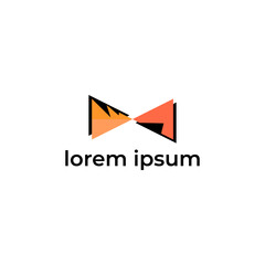 ILLUSTRATION TIE LOGO ICON TEMPLATE DESIGN SIMPLE MODERN VECTOR