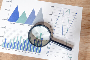 Magnifying with Business Graphs finance document.