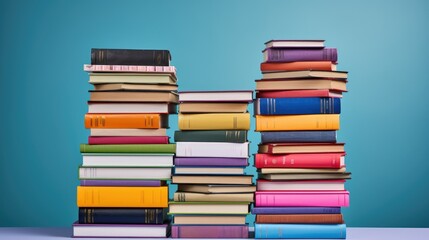 colorful textbooks to commemorate Back to School