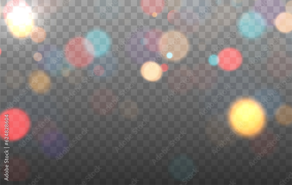 Aufkleber colorful bokeh background. vector bokeh lights