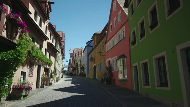 Rothenburg ob der Tauber, picturesque medieval town, Germany Rotenburg