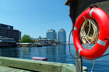 Die Uferpromenade in Halifax, Kanada