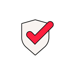Shield with check mark icon