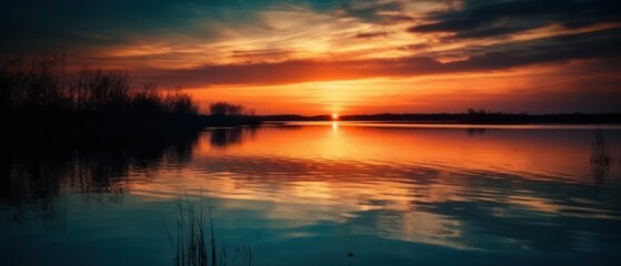 Obraz premium Background of colorful sky concept. Beautiful sunset sky. Nature sky backgrounds. Generative AI