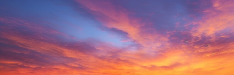 Naklejka premium Background of colorful sky concept. Beautiful sunset sky. Nature sky backgrounds. Generative AI