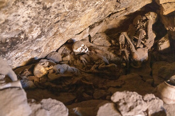 Cementerio de Chullpas / Cueva de las Momias: Cave with mummies near Coqueza, a village at the edge...