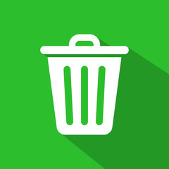 Recycle bin icon vector. Trash can, garbage symbol