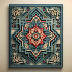 Mandala background with golden arabesque pattern Arabic Islamic east style. Ramadan Style Decorative mandala.