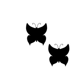 group butterfly silhouette