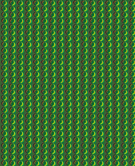 Bright Green embossed pattern composed of buttons