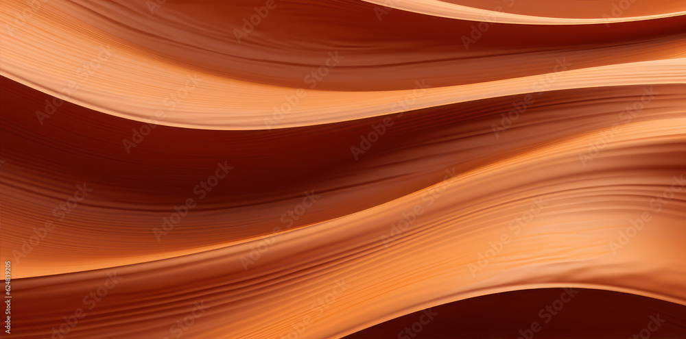 Poster orange abstract background with smooth lines. vector illustration for your design. generative ai