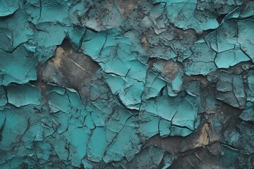 Turquoise & Black Texture AI Generated