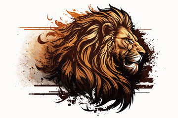 lion head vector