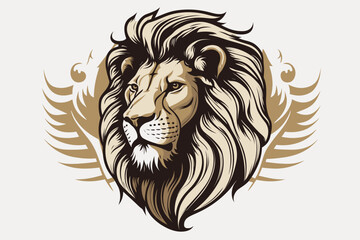 Fototapeta na wymiar lion head illustration
