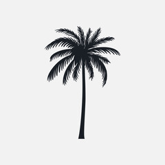 Obraz premium Palm trees silhouette.