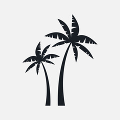 Fototapeta premium Palm trees silhouette.