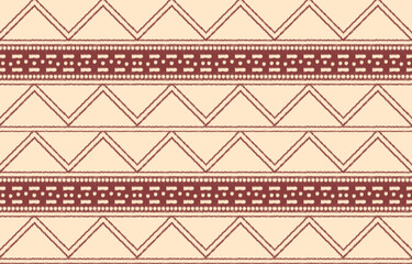 Ethnic abstract ikat art. Aztec ornament print. geometric ethnic pattern seamless  color oriental.  Design for background ,curtain, carpet, wallpaper, clothing, wrapping, Batik, vector illustration.