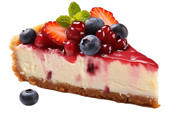 cheesecake with berries