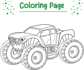 Monster Truck coloring page © Mahmudul Hasan